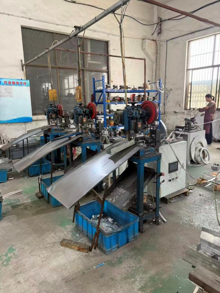 Punch line inside the manufacturing facility